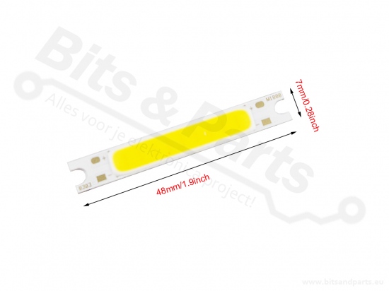 LED Balkje COB 12V / 3W high power wit